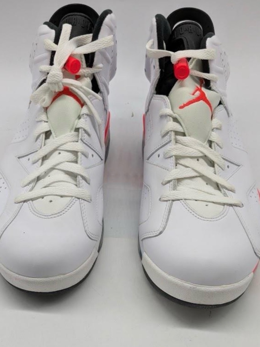Jordan 6 White & Red High-Top 2014 Basketball Sneakers